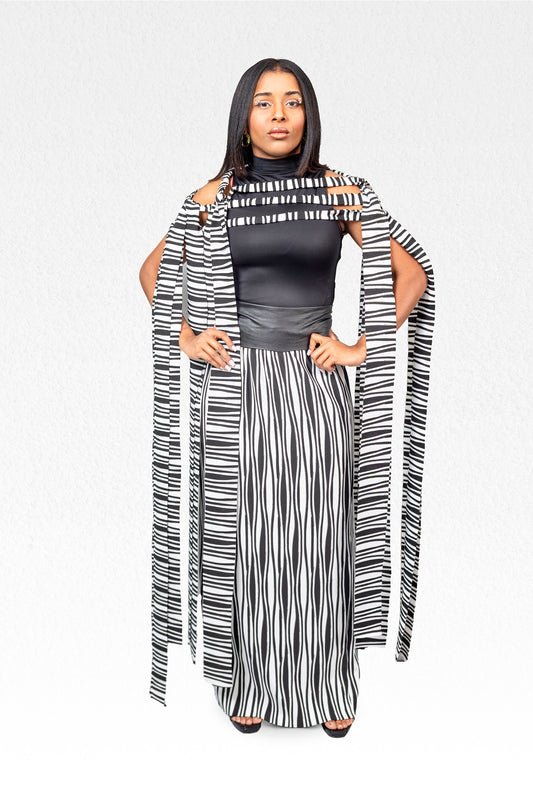 Night & Day Zebra Striped Dress